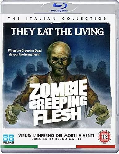 Image of Front Cover of 0835070E: Blu-Ray - BRUNO MATTEI, Zombie Creeping Flesh (88 Films; 88FB265, UK ) VG+/VG+