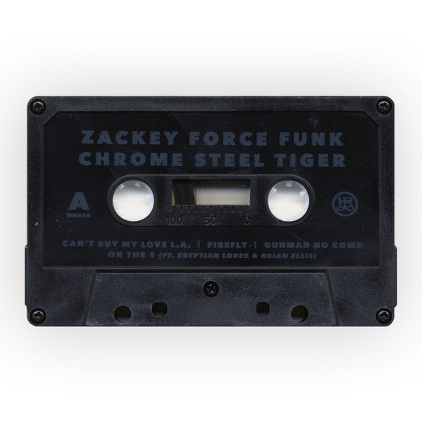 Image of Label Cover of 0855023S: Cassette - ZACKEY FORCE FUNK, Chrome Steel Tiger (Hit+Run; HNR54C, US 2015) VG+/VG+
