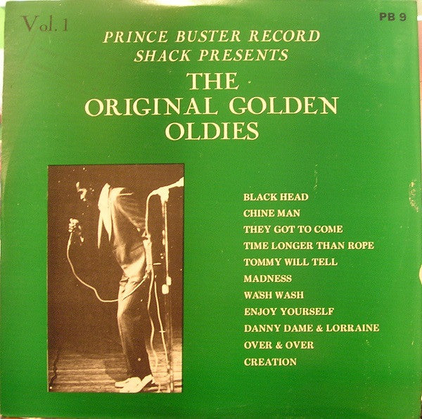 Image of Front Cover of LP - VG/VG+ - PRINCE BUSTER, Prince Buster Record Shack Presents The Original Golden Oldies Vol. 1 (Prince Buster; PB 9, Jamaica 1980s Reissue), Disc is virtually unplayed; shows some mottling and pitting from manufacturing, sounds VG+. Ringwear on sleeve., - 0815379C