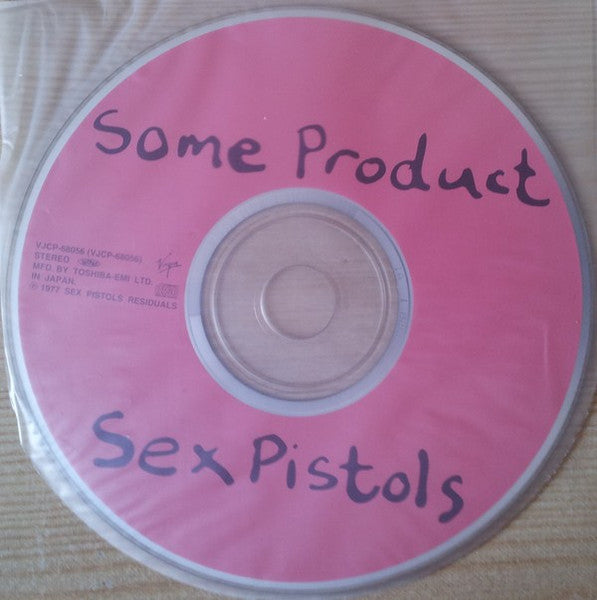 Image of Label Cover of 0815474C: CD - SEX PISTOLS, Some Product - Carri On Sex Pistols (Virgin; VJCP-68056, Japan 1999 Reissue, Mini Replica LP Sleeve, 3 Inserts, With Obi) Small UK Promo sticker on rear. VG+/VG+