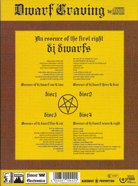 Image of Back Cover of 4xCD - VG/VG+ - :WUMPSCUT:, Dwarf Craving (Beton Kopf Media; bkm etah 76, Germany 2008, Digipak, Inner & Insert), , - 0935047E