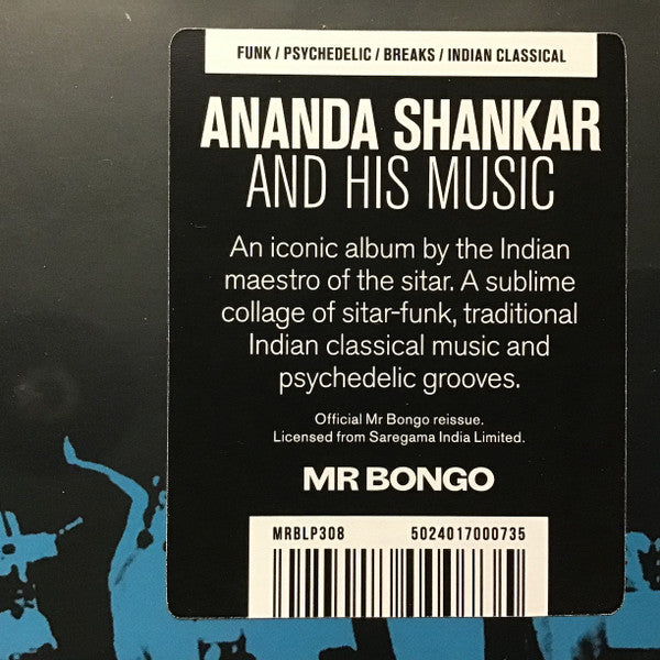 Image of Label Cover of LP - NEW/NEW - ANANDA SHANKAR, Ananda Shankar And His Music (Mr Bongo; MRBLP308, UK 2024 Reissue), , - 1255139S