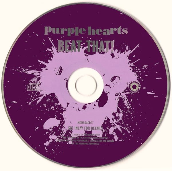 Image of Label Cover of CD - VG+/VG+ - PURPLE HEARTS, Beat That! (Captain Mod; MODSKA CD 27, UK 2003 Reissue, Jewel Case), , - 4116303C