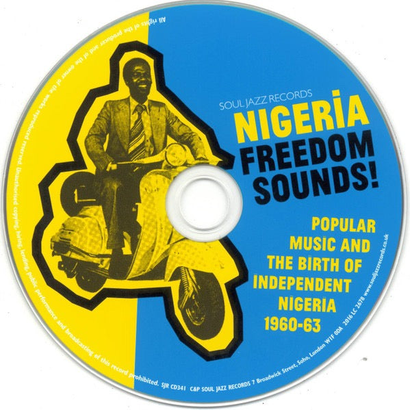 Image of Label Cover of 1135070E: CD - VARIOUS, Nigeria Freedom Sounds! (Popular Music And The Birth Of Independent Nigeria 1960-63) (Soul Jazz Records; SJR CD341, UK 2016, Card Slipcase with Jewel Case inside, Booklet) SEALED M/M