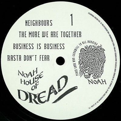 Image of Label Cover of 1115233C: LP - NOAH HOUSE OF DREAD, Heart 2 (Noah Records; HEART 2, UK 1988) VG+/VG+