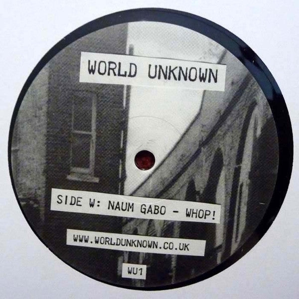 Image of Front Cover of 1225585E: 12" - NAUM GABO / FRANZ UNDERWEAR, Whop! / Grauzone (World Unknown; WU1, UK 2011, Inner) Light Marks only. /VG