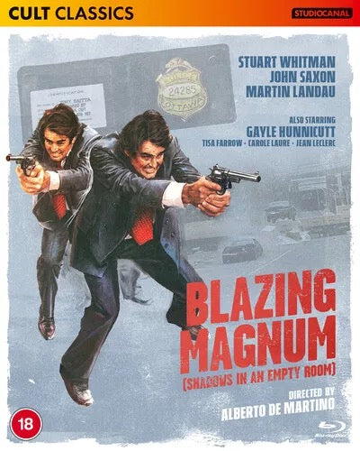 Image of Front Cover of DVD - VG+/VG+ - ALBERTO DE MARTINO, STUART WHITMAN, Blazing Magnum (Studio Canal; OPTBD4522, Europe , Slipcase, 4 Postcards), , - 1336018E