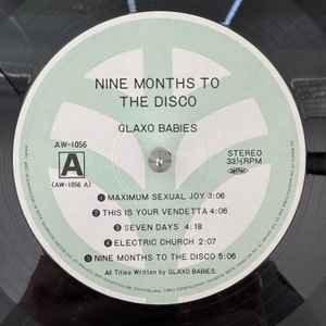 Image of Label Cover of LP - VG/VG - GLAXO BABIES, Nine Months To The Disco (Trio Records ; AW-1056, Japan 1981, Pasteback Sleeve, Insert, NO Obi), Light marks, edge & ring wear, - 4346022S