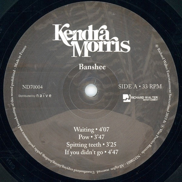Image of Label Cover of 2xLP - VG+/VG+ - KENDRA MORRIS, Banshee ( Na ve; ND70004, France 2014, Gatefold, 2 Inners, Incl CD.), , - 2745173S