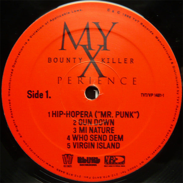 Image of Label Cover of 1325319E: LP - BOUNTY KILLER, My XPerience Chapter 2 (TVT Records; TVT/VP 1481-1, US 1996) G+/G+