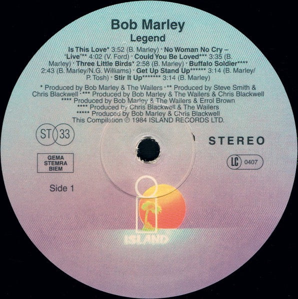 Image of Label Cover of LP - EX/EX - BOB MARLEY AND THE WAILERS, Legend (The Best Of Bob Marley And The Wailers) (Island Records; none, Europe 2024 Reissue), Opened Instore, Still In Shrinkwrap, - 3346007S