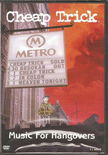 Image of Front Cover of 1435049E: DVD - CHEAP TRICK, Music For Hangovers (Rhino Home Video; R2 976071, US 2002) VG+/VG+