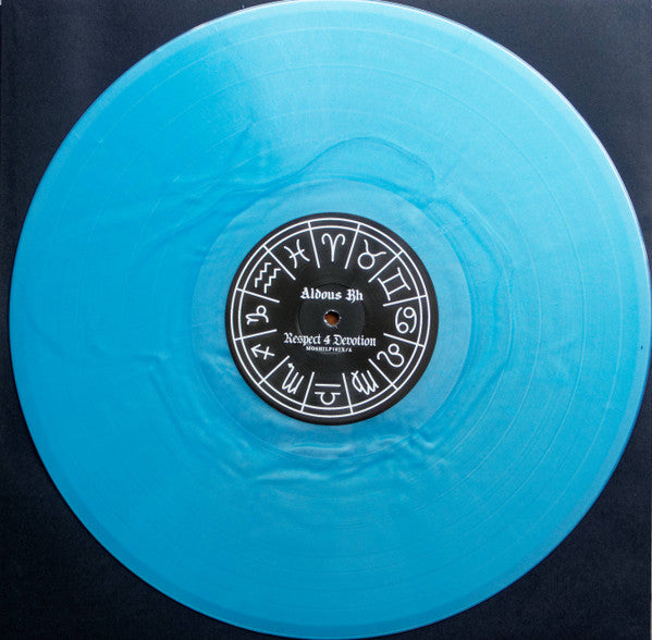 Image of Label Cover of LP - VG/EX - ALDOUS RH, Respect 4 Devotion (Moshi Moshi Records ; MOSHILP102X, UK 2020, Blue Marbled Vinyl), Sleeve Creased, - 1625179E