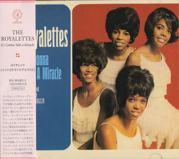 Image of Front Cover of CD - VG+/VG+ - THE ROYALETTES, It's Gonna Take A Miracle (C leste; CMYK-6142, Japan 2001), , - 0556143S