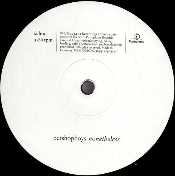 Image of Label Cover of LP - VG+/VG+ - PET SHOP BOYS, Nonetheless (Parlophone; 5054197903540, Europe 2024, Inner, Black Vinyl), Still in shrinkwrap., - 3716211C