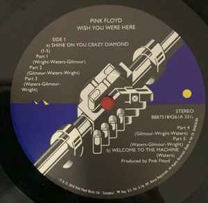 Image of Label Cover of LP - NEW/NEW - PINK FLOYD, Wish You Were Here (Columbia; 88875184261, Worldwide 2025 Reissue, Stickered Black Plastic Sleeve, Postcard, 180 Gram Vinyl), , - 2355172S