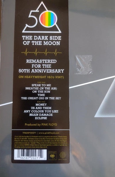 Image of Label Cover of LP - NEW/NEW - PINK FLOYD, The Dark Side Of The Moon (Columbia; 19658720271, Worldwide 2025 Reissue, Gatefold, Black Inner, 2 Posters, 2 Stickers, 180 Gram Vinyl), , - 6056088S