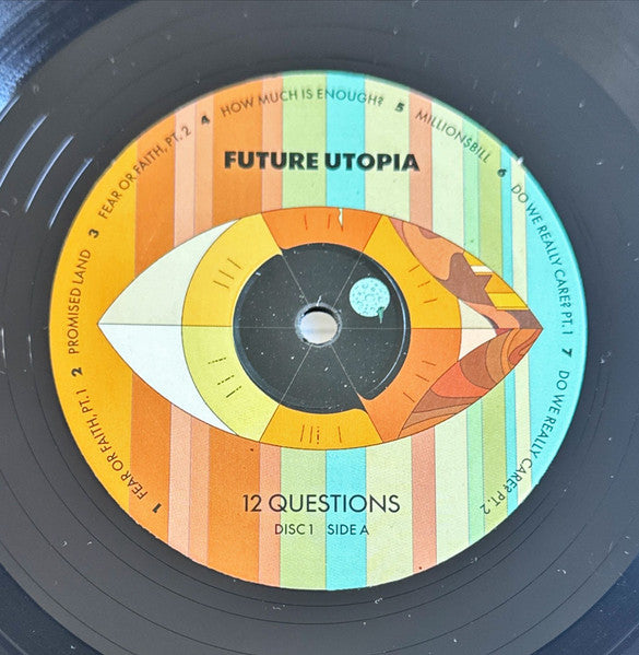 Image of Label Cover of 2125008E: 2xLP - FUTURE UTOPIA, 12 Questions (Platoon; UTPIA 12LP, UK & Europe 2020, Gatefold, 2 Inners) VG+/VG+