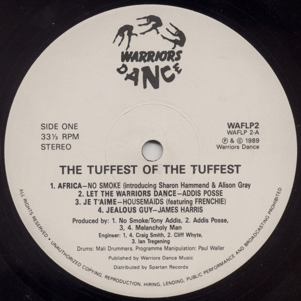 Image of Label Cover of LP - VG/VG - VARIOUS, The Tuffest Of The Tuffest (Warriors Dance; WAAF LP 2, UK 1989), Light edge wear. Light marks on disc. Some titles are highlighted., - 3446217S