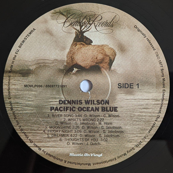 Image of Label Cover of LP - NEW/NEW - DENNIS WILSON, Pacific Ocean Blue (Music On Vinyl; MOVLP096, Europe 2010 Reissue, Gatefold, Inner, 180 Gram Vinyl), , - 4155146S