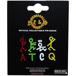 Image of Front Cover of 3415634C: Accessories - A TRIBE CALLED QUEST, Stick Figures Logo Pin Badge (, ) NEW/NEW
