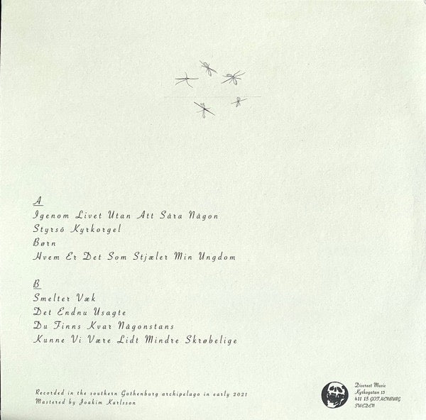 Image of Back Cover of LP - EX/VG+ - ASTRID STER MORTENSEN, Sk rg rdslyd (Discreet Music; 05, Sweden 2022, 2 Inserts, A3 foldout poster, Text sheet), , - 3026187E