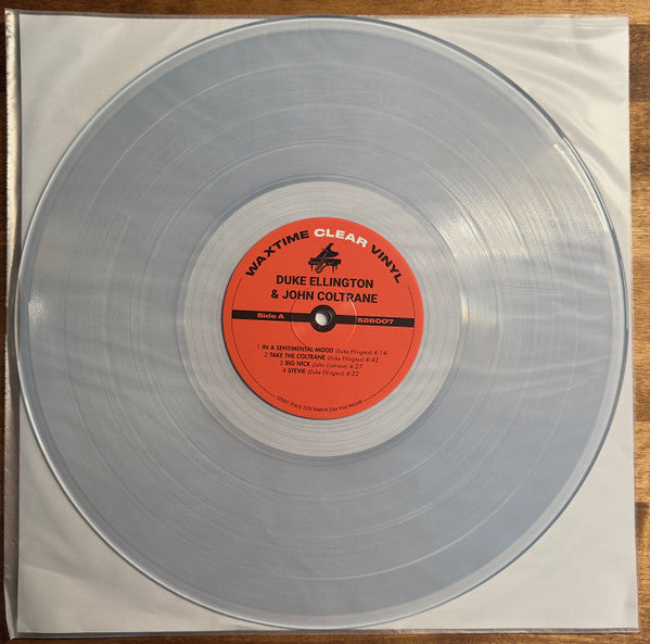Image of Label Cover of LP - NEW/NEW - DUKE ELLINGTON & JOHN COLTRANE, Duke Ellington & John Coltrane (WaxTime; 526007, 2025 Reissue, Clear Vinyl), , - 2416206C