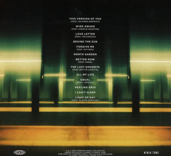 Image of Back Cover of 2435087E: 2xLP - ODESZA, The Last Goodbye (Foreign Family Collective; ZEN280USC, US 2022, Gatefold, 2 Inners, Clear Vinyl) NEW/NEW