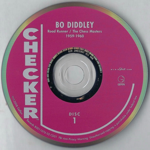 Image of Label Cover of 2xCD - VG+/VG+ - BO DIDDLEY, Road Runner / The Chess Masters, 1959-1960 (Hip-O Select; B0011076-02, US 2008, Double Digipak, Booklet), , - 2415519C