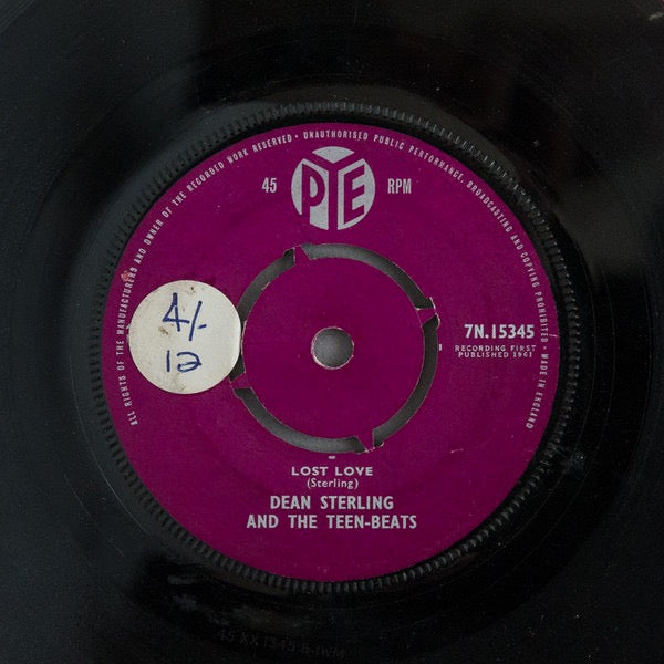 Image of Back Cover of 2515086C: 7" - DEAN STERLING AND THE TEEN-BEATS, Send Me A Girl (Pye Records; 7N.15345, UK 1961, Company Sleeve) Light hairlines only, Plays well, Centre Intact, Comes with two early sixties PYE company sleeves VG/G+