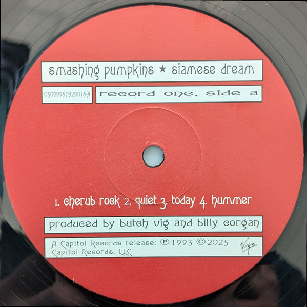 Image of Label Cover of 2xLP - NEW/NEW - SMASHING PUMPKINS, Siamese Dream (Capitol Records; 6517340, Europe 2025 Reissue, Gatefold, 180 Gram Black Vinyl), , - 6056110S