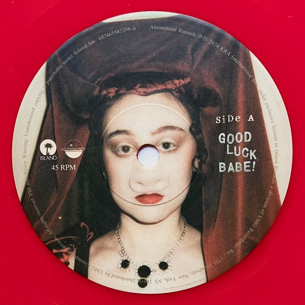 Image of Label Cover of 7" - NEW/NEW - CHAPPELL ROAN, Good Luck, Babe! /Read & Makeout (Demo) (Island Records; 602465582208, US 2024, Red Vinyl), , - 1836005E