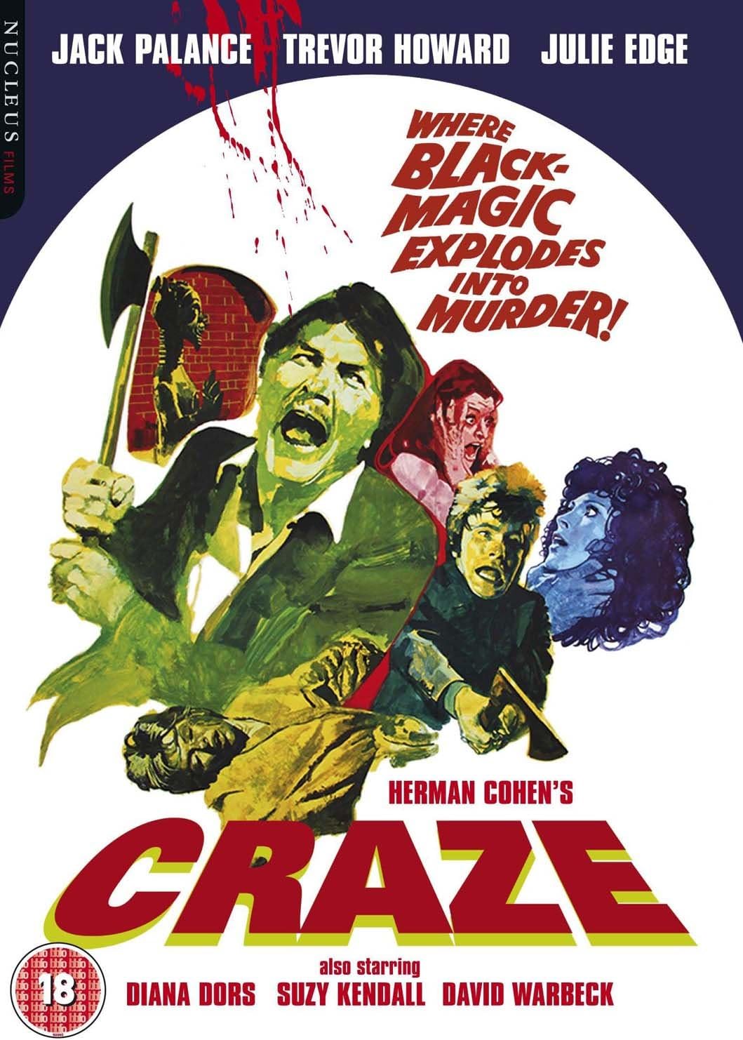 Image of Front Cover of 2655029S: DVD - FREDDIE FRANCIS, Craze (Nucleus Films; , 2016) Strong VG+ VG+/VG+