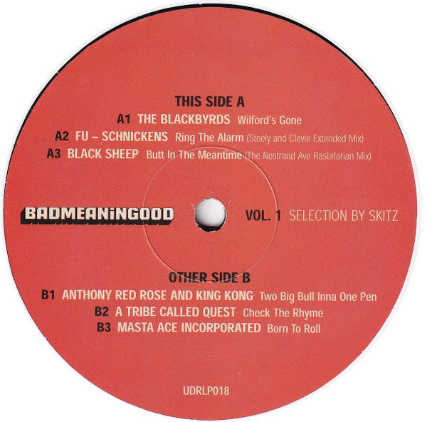 Image of Label Cover of 3145116S: 2xLP - SKITZ, Badmeaningood Vol. 1: Skitz (Ultimate Dilemma; UDRLP018, UK 2002, Banksy Sleeve) Long Hairline Across Side 2, Doesn't Affect Play VG+/VG