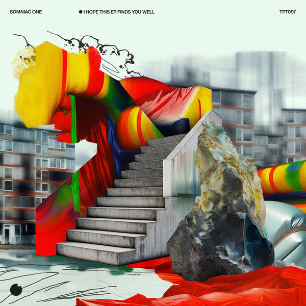 Image of Front Cover of 2615340C: 12" - SOMNIAC ONE, I Hope This EP Finds You Well (Perc Trax; TPT097, UK 2023, Clear Vinyl) Sleeve has slightly bumped corner VG+/VG+