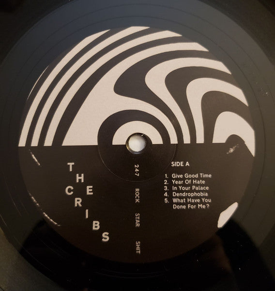 Image of Label Cover of 3825386E: LP - THE CRIBS, 24-7 Rock Star Shit (Sonic Blew; 506046341321, UK 2017, Inner) Still in hype stickered shrinkwrap. EX/VG+