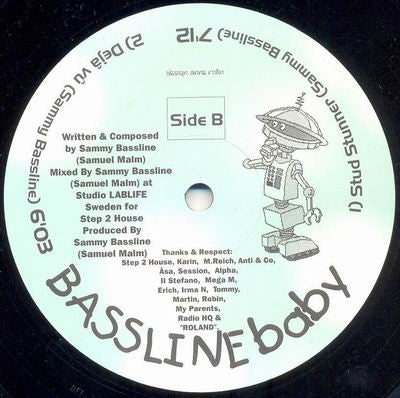 Image of Back Cover of LP - /G+ - BASSLINE BABY, Computer Controlled EP (Vol.2) (Step 2 House Records; 560 0032 30, France 1995), , - 2645269S