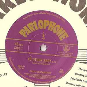 Image of Label Cover of 2615554C: 7" - PAUL MCCARTNEY, No Other Baby / Brown Eyed Handsome Man (Parlophone; R 6527, Europe 1999, Company Sleeve) EX/EX