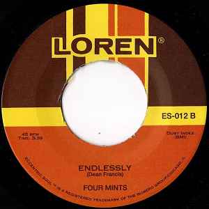 Image of Label Cover of 2755062S: 7" - FOUR MINTS, No Longer/ Endlessly (Numero Group; ES-012, US 2010, Company Sleeve) VG+/EX
