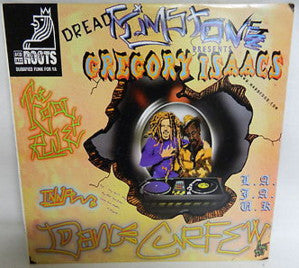 Image of Front Cover of 2xLP - VG/VG - DREAD FLIMSTONE PRESENTS GREGORY ISAACS, The Kool Ruler Inna Dance Curfew (Acid Jazz; DUBID LP 11, UK 1997), Sleeve has some edge / corner wear and creasing. Evidence of old price sticker on front, - 2715474C