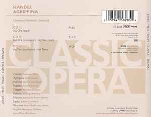 Image of Back Cover of 3xCD - VG+/VG+ - HANDEL - JONES MILES RAGIN CHANCE BROWN ENGLISH BAROQUE SOLOISTS JOHN ELIOT GARDINER, Agrippina (Philips; 475 8285, Europe 2007, Double CD Case), , - 2735172E