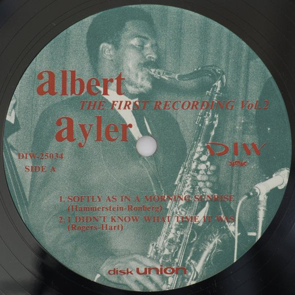 Image of Back Cover of LP - EX/EX - ALBERT AYLER, The First Recording Vol. 2 (DIW; DIW-25034, Japan 1990, No OBI), , - 2925358E
