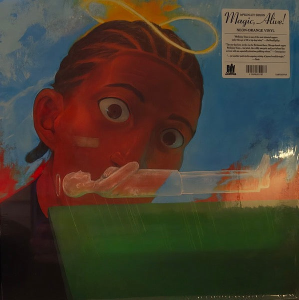 Image of Front Cover of LP - NEW/NEW - MCKINLEY DIXON, Magic, Alive! (City Slang; SLANG50599LP, US 2025, Neon-Orange Vinyl), , The album began life when Dixon received an unexpected email from English producer Sam Yamaha. Dixon's early beats had inspired Yamaha's own nascent work, and he wanted Dixon to listen. Before long, Dixon rendezvoused with him in London, digging through his archive to find a wealth of beats that resonated with his own approach and with the burgeoning concept for Magic, Alive! In Jul
