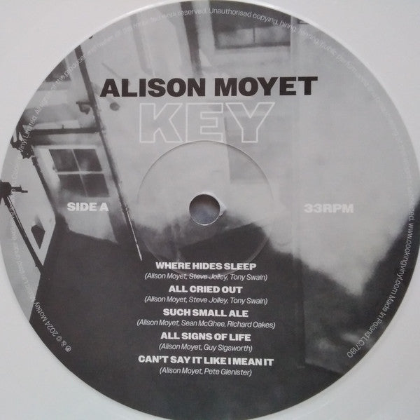 Image of Label Cover of LP - EX/EX - ALISON MOYET, Key (Cooking Vinyl; COOKLP921, 2024, 2 Inners), Opened Instore, Still In Stickered Shrinkwrap, - 3045294S