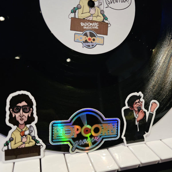 Image of Label Cover of 12" - /EX - RADIOMARC, Popcorn 002 (Popcorn groove ; PG002, Italy 2024, 3 Stickers), , - 3025454E