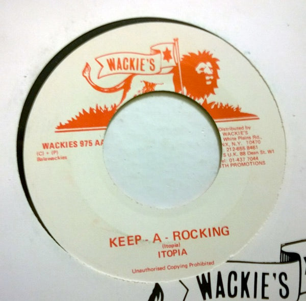 Image of Front Cover of 7" - /VG+ - ITOPIA, You've Lost That Loving Feeling / Keep - A - Rocking (Wackie's; WACKIES 975, UK 1984), , - 3115149C