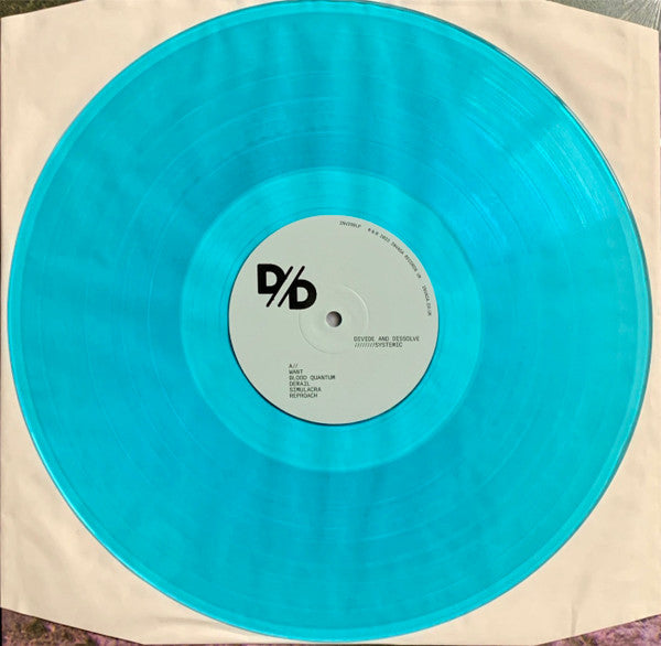 Image of Label Cover of LP - EX/EX - DIVIDE AND DISSOLVE, Systemic (Invada Records; INV299LP, UK 2023, Textured Sleeve, Insert, Transparent Blue Vinyl), Opened Instore, Still In Shrinkwrap, - 1446237S