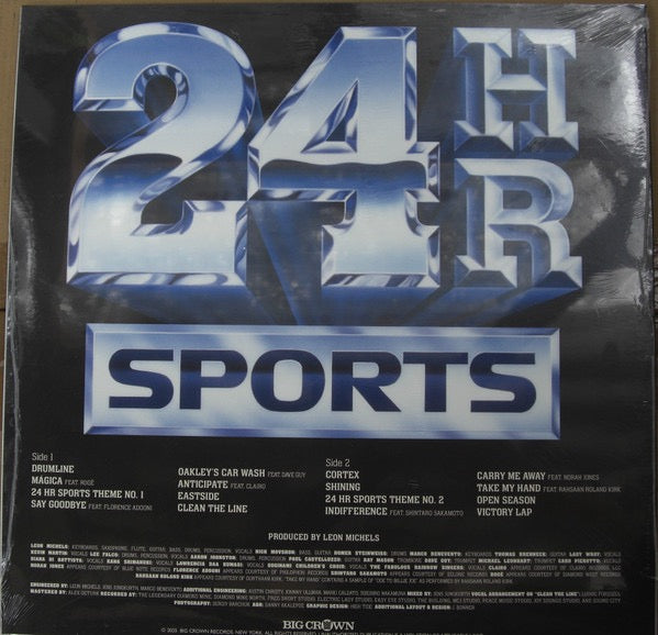 Image of Back Cover of LP - NEW/NEW - EL MICHELS AFFAIR, 24 Hr Sports (Big Crown Records; BCR133LPC2, US 2025, Translucent Red Vinyl), , Leon Michels has quietly become one of the most sought-after producers in music. His signature sound has caught the attention of the mainstream while continuing to inspire the underground. Since 2023 s El Michels Affair & Black Thought album Glorious Game, Michels has been busy producing records for other artists; Norah Jones Grammy winning Visions, Clairo s Grammy nomina