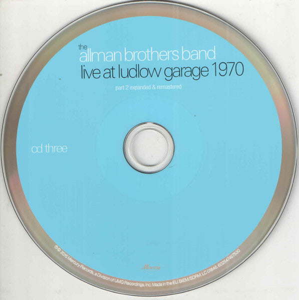 Image of Label Cover of 3255011S: 4xCD - THE ALLMAN BROTHERS BAND, Idlewild South (Super Deluxe Edition) (Mercury; 602547346476, Europe 2015) VG/VG+