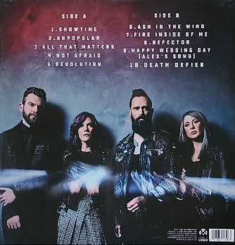 Image of Back Cover of 3245249S: LP - SKILLET, Revolution (Hear It Loud; 797885145963, US 2024, Gatefold, Inner, Black Vinyl) Opened Instore, Still In Stickered Shrinkwrap EX/EX